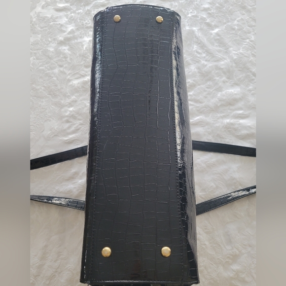 Patent leather look tote bag - Picture 3 of 6